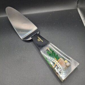 Mentholatum 40-Year Club Custom Cake Server With Seashells & Seahorse Handle